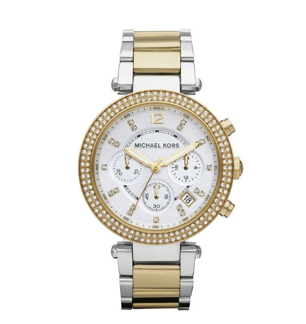 MICHAEL KORS MK5626 Parker White Dial Two Tone Stainless Steel Women's Watch