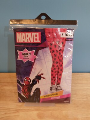 Marvel Spidergirl  Leggings Size M/L NEW Spider Girl