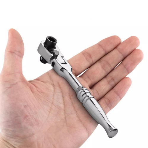 Llave de vaso con mango de trinquete 2 en 1 1 1/4" unidad 72 dientes 115 mm Stubby Flexi T4E0 - Imagen 11 de 15