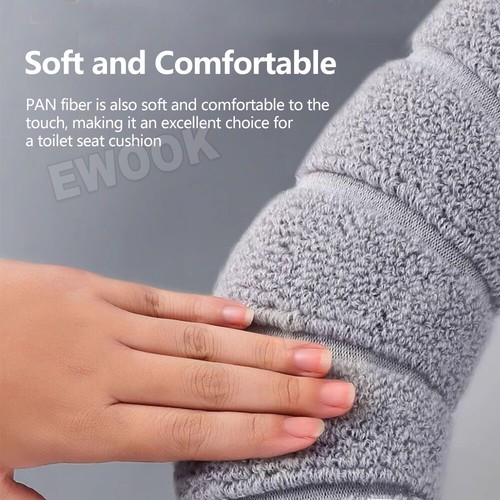 Lid Cover Seat Bathroom Cushion Closestool Toilet Soft Pad Washable Warmer Mat A - Picture 4 of 14