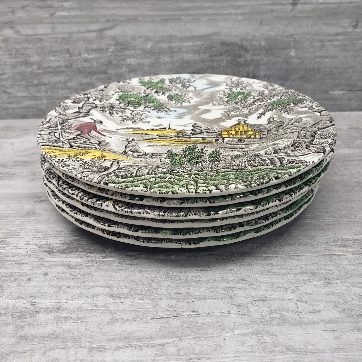 Vintage Plate The Hunter By Myott 6 3/4