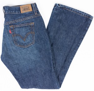 Jeans Levi's 515 Femme Bootcut - Taille 8P, Délavage Moyen - Occasion Très Bon état
