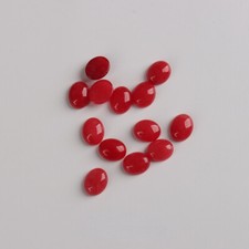 100pcs Natural Red Stone 6x8mm Oval Cab Cabochon for DIY Jewelry Making