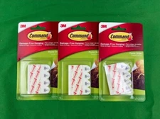 3 Pack  3M Command Sign Poster Picture Hanging Adhesive Strips - Total 48 Strips
