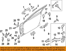 HYUNDAI OEM 15-16 Genesis Lock Hardware-Handle, Outside Gasket 82654B1000