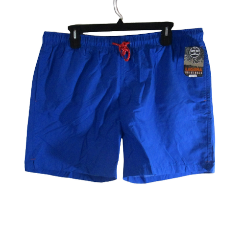 NWT Laguna Originals Mens Solid Swim Trunks Boardshorts XXL Blue MSRP$40 - 第 1/2 張圖片