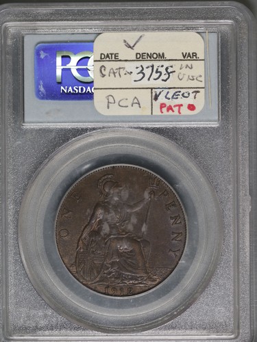 Great Britain 1912H Penny K-810 PCGS AU53 - Picture 2 of 2