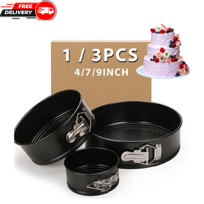 3-teiliges rundes Kuchenformen Backset Antihaftbeschichtet 5er Set Hochzeit