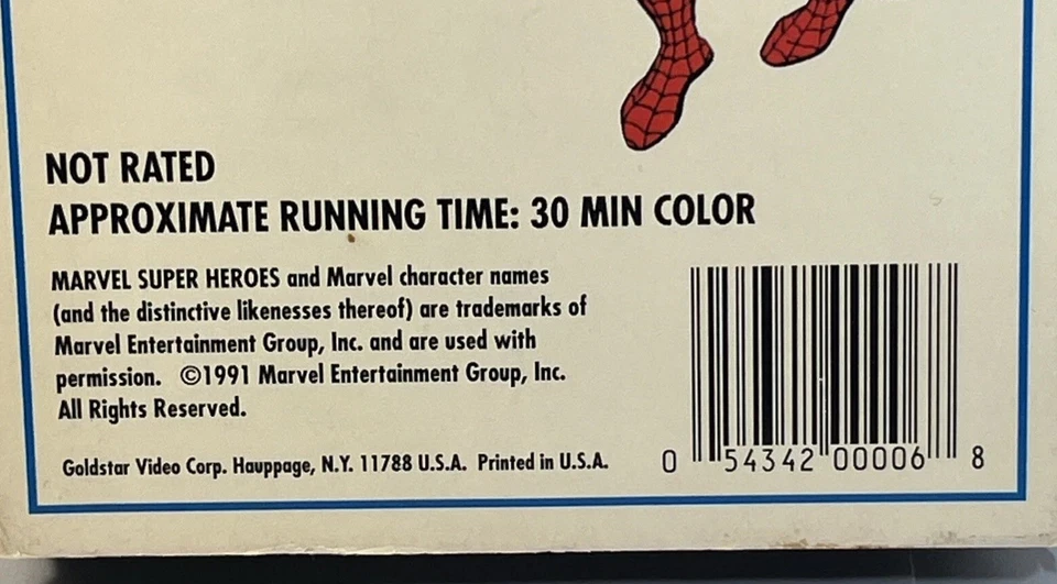 Vintage Marvel VHS Amazing Spider-Man: Lizards Everywhere, 1991  - Image 3 of 4