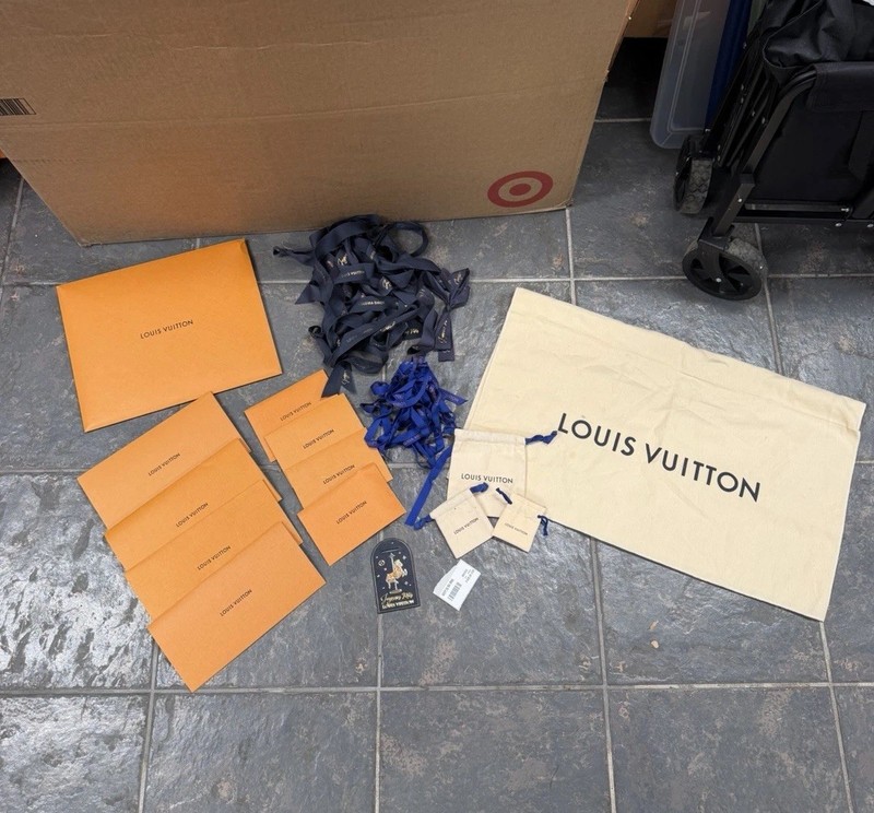 Authentic Louis Vuitton Packaging Bundle Dust Bags Gift Bags Envelopes Ribbons