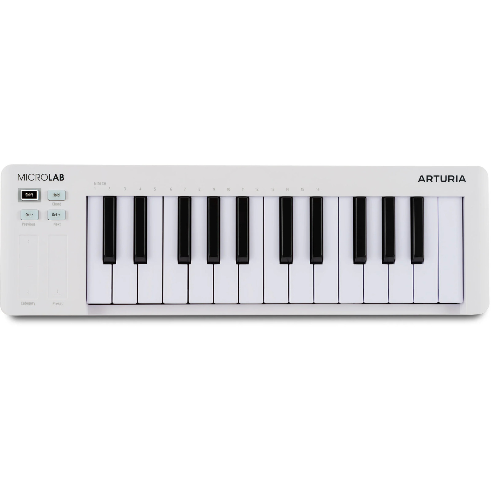 Ультракомпактный MIDI-контроллер Arturia Microlab MK3 - Белый 10690₽