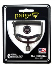 Paige Guitar Capo 6 string Black P6E Original Series Smokey Black