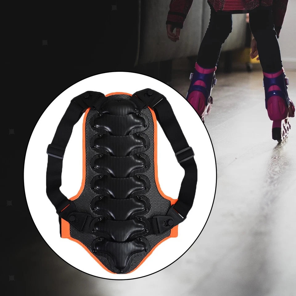 Protector de espalda para niños Protector Almohadilla engrosada Ciclismo para Snowboard $ Foto 2 de 4