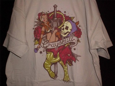 TeeFury MOTU XXXL ''Master's Ruin'' Masters of the Universe Grayskull Shirt SAND