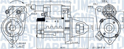 MAGNETI MARELLI 063721642610 Starter für HONDA