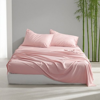 3/4 Pc Luxury Bamboo Deep Pocket Bed Sheet Set, Silky Soft, Cooling