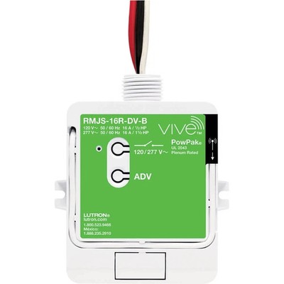 LUTRON VIVE RMJS-16R-DV-B Softswitch Relay Module