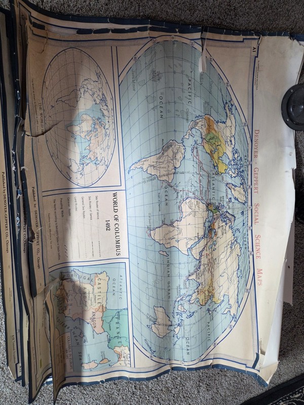 Rare Denoyer-Geppert Social Science Maps A1-A24   (Lot of 24!!)