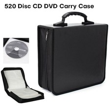 520 Disc CD/DVD Wallet Binder Book Sleeves Disc Storage Bag Carrying Case Box US