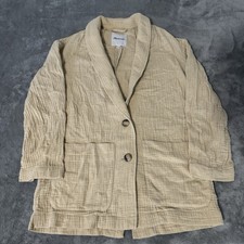 Madewell Lightspun Dorset Blazer Size XSmall Cream Oversize