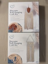 New in Box: Set of 2 Freeform Craft Macrame Wall Hanging Craft Kits