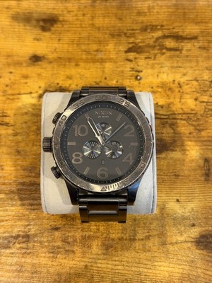 Nixon 51-30 Chrono - Gunmetal Case/Grey Black Dial & Stainless Steel Band