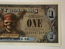 Pirates of the Caribbean Disney Dollars (1968-Now) for sale | eBay