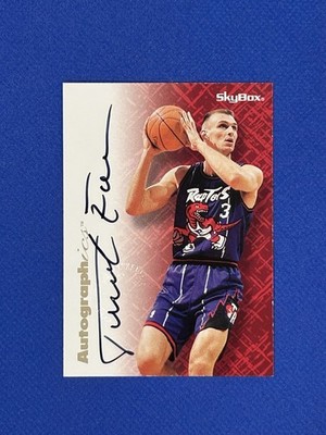1996-97 SkyBox Premium Autograph Zan Tabak Toronto Raptors NBA basketball auto