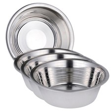 4-Pack Stainless Steel Dog Bowl Easy to Clean Pet Feeder Stand Replacement Bo...