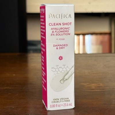 Pacifica Clean Shot Hyaluronic & Flowers 5% Solution + Rose 0.80 fl.oz / 23.6 ml