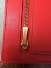 CELINE Pale Mint/Rasberry Clutch/Organizer w/ Zip Coin Pocket AUTHENTIC — photo 5
