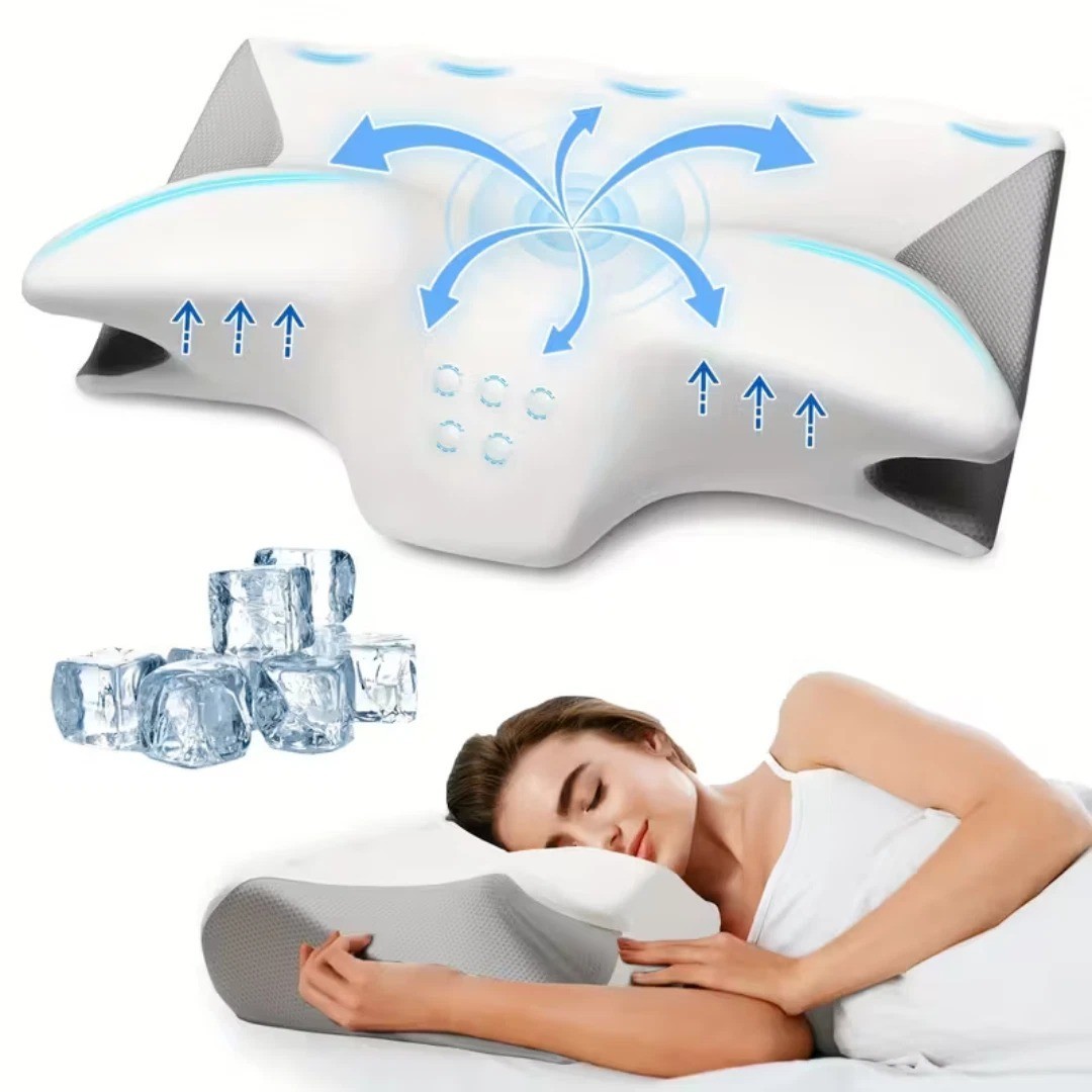 Cervical Memory Foam Pillow for Neck Pain Relief Ergonomic Neck Support Pillows