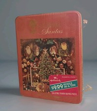 1995 Hallmark Springbok Victorian Santas 500 Piece Jigsaw Puzzle Red Tin New OS
