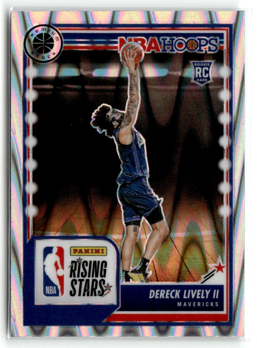 2023-24 Hoops Premium Stock #291 Dereck Lively II Seismic Prizm