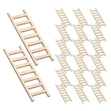 50 Pcs Micro Decor Ladder Accessories for Landscape Dollhouse Stair