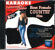Karaoke - Best Female Country Hits CD 