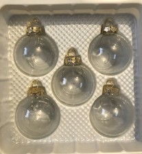 Clear X5 Glass Ornaments Holiday Christmas Tree Decorations GW1.5D