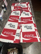 Coca-Cola Vintage 1970s Bell Bottom Drawstring Beach Pants Red White
