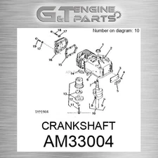 AM33004 CRANKSHAFT fits JOHN DEERE (Surplus Open Box)