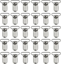 50pcs 1" Pacifier Suspender Clips, Marrywindix Pacifier Clips for Making