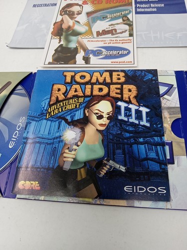 Tomb Raider III Adventures Of Lara Croft (1998) Trapezoid Big Box PC- Very Good - Picture 4 of 11