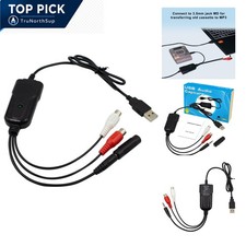 USB Audio Capture Card RCA L/R 3.5mm to USB 96kHz for PC Mac