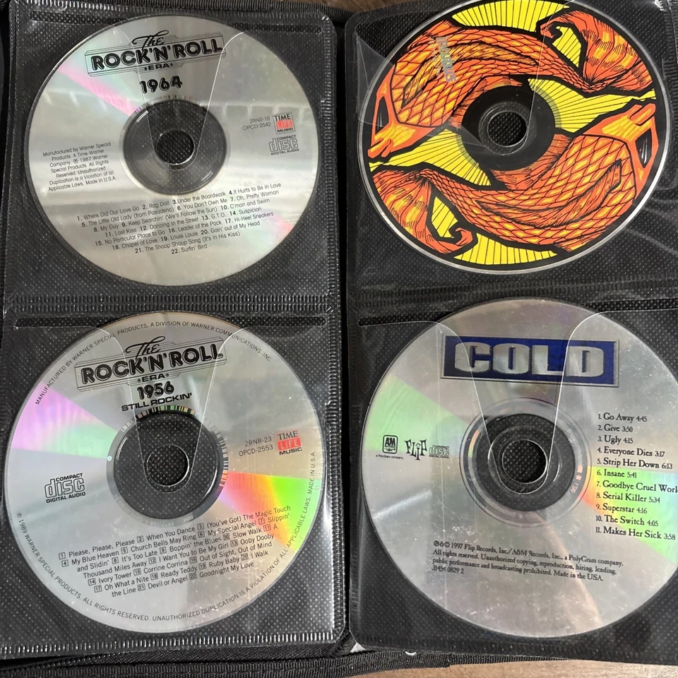 80 Lot CD 1980s 90s Y2K Classic, Hard & Alt Rock Case Logic Binder - Image 3 of 4