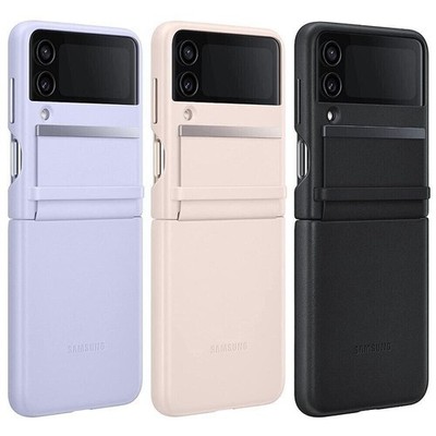 Samsung Galaxy Z Flip4 Flap Leather Cover, Protective, Premium Luxury Phone Case