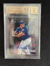 2018 Bowman Platinum Peter Alonso Top Prospect Autographs Orange /25 BGS 9.5