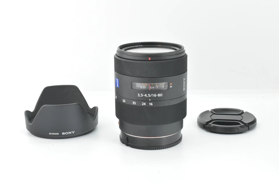 [N MINT/Hood] SONY Carl Zeiss Vario-Sonnar T* DT 16-80mm f/3.5-4.5 from Japan - Image 2 of 4