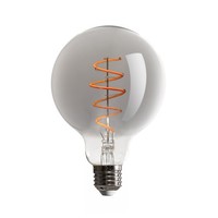 Led Spiral Filament G95 Globe 5W E27 Rauchglas 130Lm Extra Warm 1800K Dimmbar