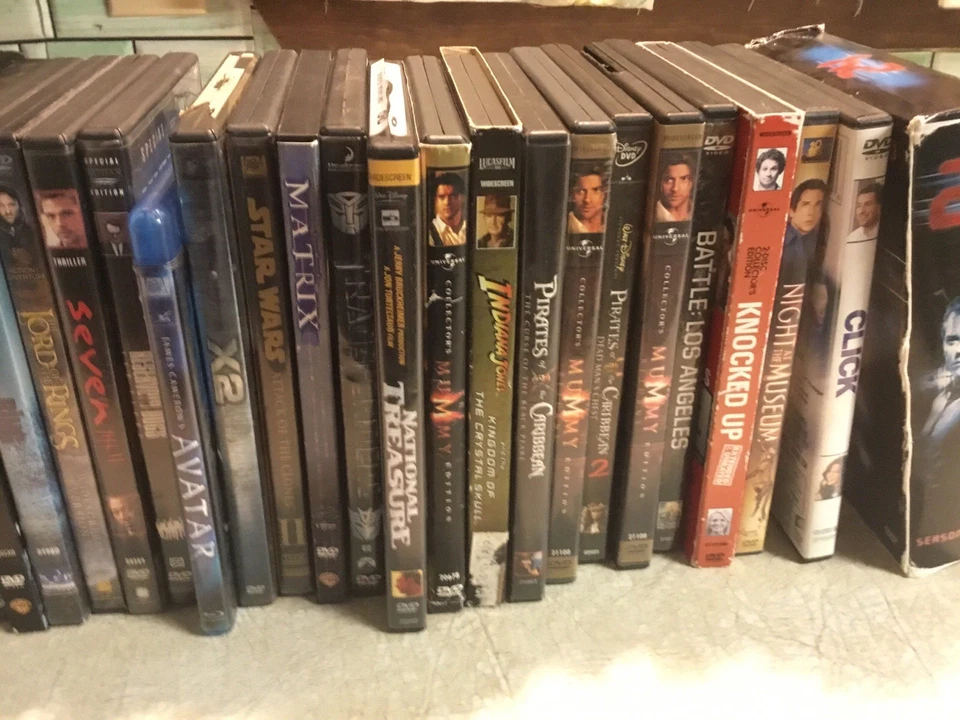 HUGE LOT DVD BLURAY MOVIES Used & New Iron Man X Men Matrix Transformers Ring - Image 4 of 4