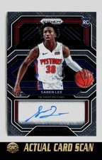 2020-21 Panini Prizm Saben Lee #RP-SLE Rookie Penmanship Detroit Pistons