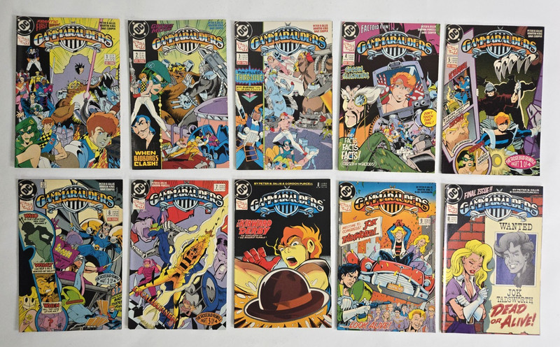 Set of 10 Gammarauders #1-10 Complete Series Peter Gillis TSR DC Comics